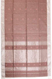 Brown Handloom Maheshwari Silk Cotton Saree 10068644 - Avishya