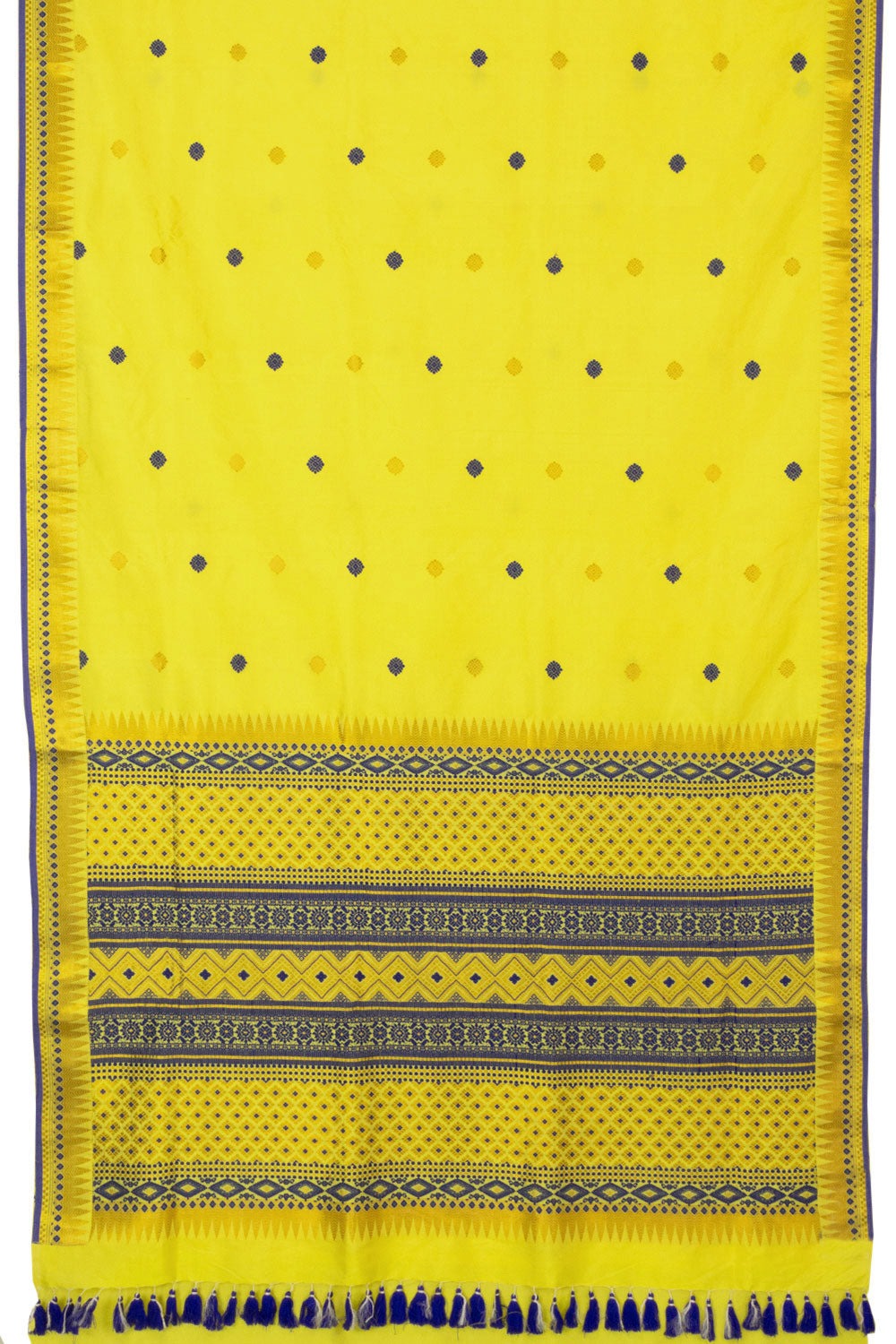 Yellow Handloom Assam Silk Saree - Avishya
