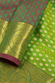 1 Year Size Pure Zari Kanchipuram Pattu Pavadai Material 10054631
