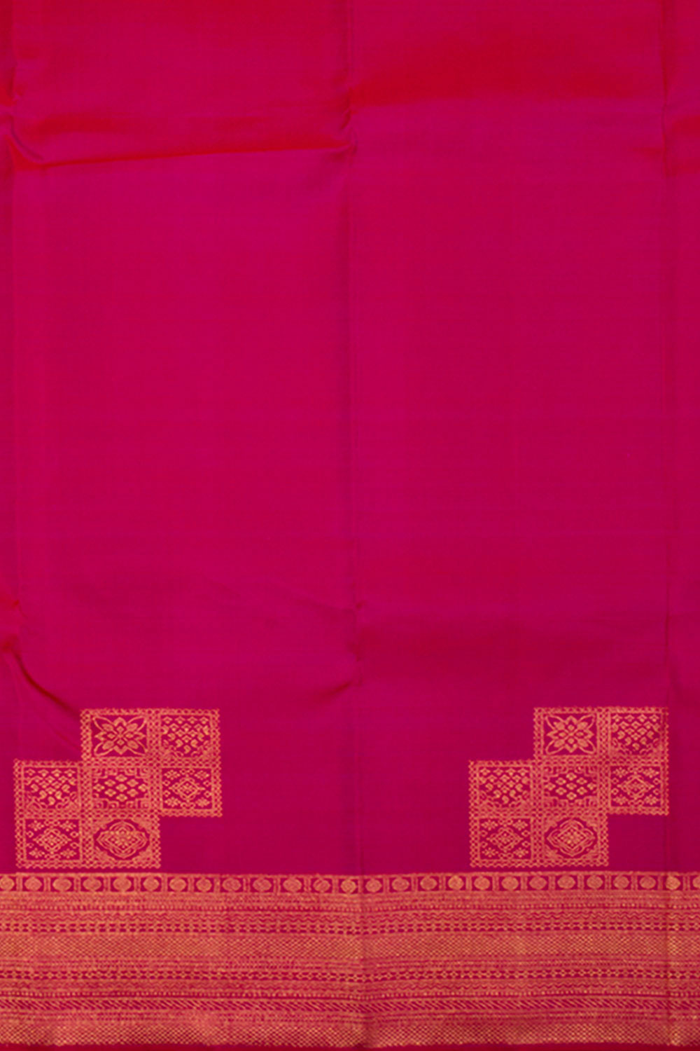 Hot Pink Pure Zari Kanjivaram Silk Saree 10062325