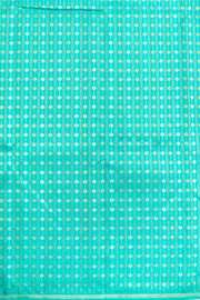 Aqua Blue Handloom Pure Kanjivaram Silk Saree 10062468