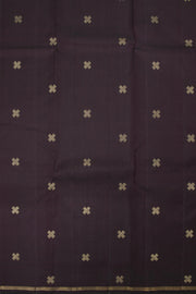Snuff Brown Pure Zari Kanjivaram Silk Saree 10063328