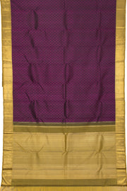 Purple Handloom Kanjivaram Silk Saree  - Avishya