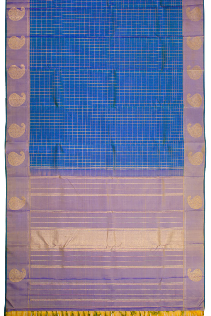 Blue Handloom Kanjivaram Silk Saree 10069146