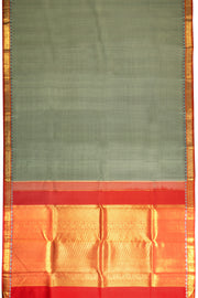 Pewter Grey Handloom Kanjivaram Silk Saree 10069163