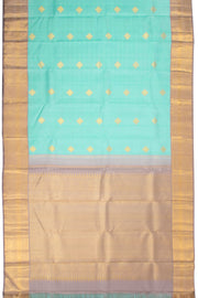 Light Aqua Green Kanjivaram Silk Saree 10070637