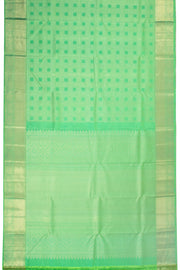 Green Bridal Kanjivaram Pure Zari Silk Saree 10072873