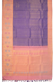 Gem Blue Korvai Bridal Kanjivaram Pure Zari Silk Saree 10073959