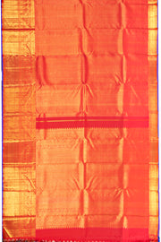 Carmine Red Monotone Bridal Kanjivaram Pure Zari Silk Saree 10074733