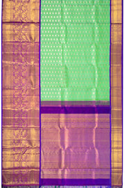 Mint Green Bridal Kanjivaram Pure Silk with Silver Zari Saree 10074740