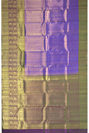 Majorelle Blue Ethirmarai Bridal Kanjivaram Pure Zari Silk Saree 10074749