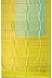 Mint Green Bridal Kanjivaram Pure Silk with Silver Zari Saree 10074752