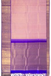 Pastel Pink Korvai Bridal Kanjivaram Pure Zari Silk Saree 10074753