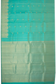 Dark Turquoise Kanjivaram Silk Saree 10075614