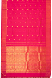  Crayola Red Monotone Kanjivaram Silk Saree 10075621