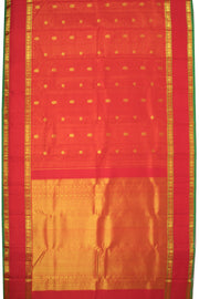  Persian Red  Kanjivaram Silk Saree with Checks Design 10075630