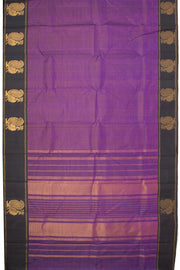 Mythical Purpl Kanjivaram Silk Saree with Checks Design 10075631