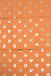 Orange 3-piece Banarasi Silk Salwar Suit Material 10070360