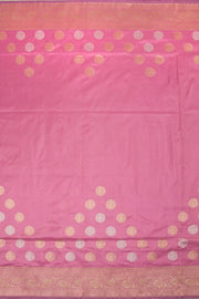 Tulip Pink Handloom Banarasi Kadhwa Katan Silk Saree 10063211