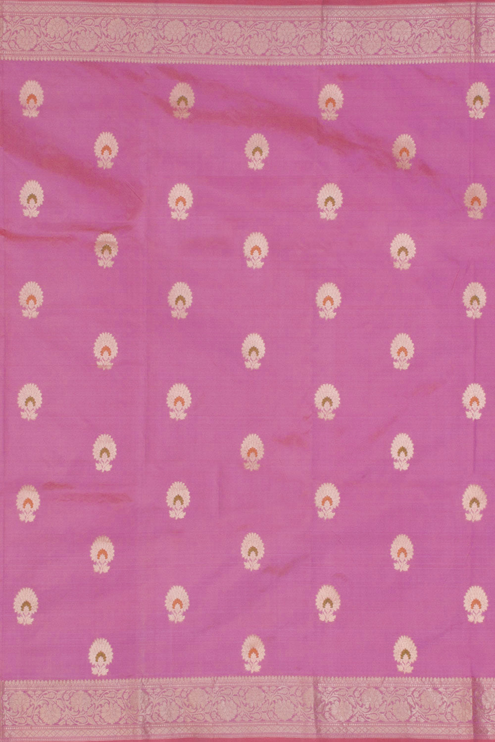 Blush Pink Handloom Banarasi Silk Saree 10063609