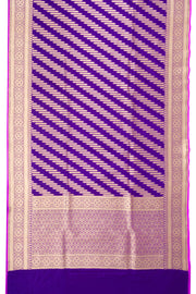 Purple Handloom Banarasi Katan Silk Saree 10074261