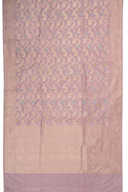 Lavender Handloom Banarasi Katan Silk Saree 10074264