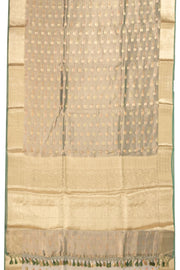 Green Banarasi Tissue Silk Saree 10074285