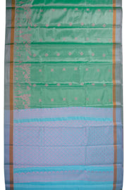 Green South Tissue Silk Cotton Saree 10073577