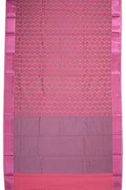  Flamingo Pink South Silk Cotton Saree 10073598