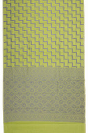 Pea Green South Silk Cotton Saree 10073601