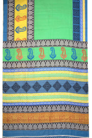 Multi Colour Printed Semi Tussar Silk Saree 10074899
