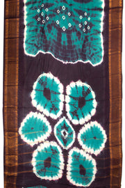 Blue Handcrafted Sungudi Cotton Saree 10074929