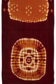 Orange Handcrafted Sungudi Cotton Saree 10074930