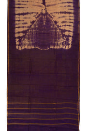 Brown Handcrafted Sungudi Cotton Saree 10074933