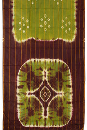 Green Handcrafted Sungudi Cotton Saree 10074935