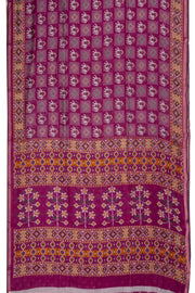 Magenta Patola Printed Silk Cotton Saree 10074941