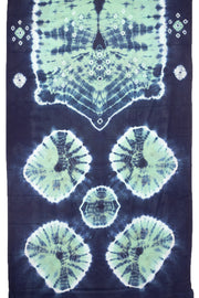Blue Handcrafted Sungudi Cotton Saree Without Blouse 10077113