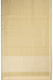 Olive Green Handloom Chanderi Saree 10071029