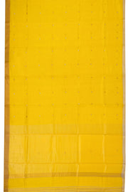 Yellow Chanderi Silk Cotton Saree 10075375
