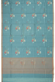 Blue Chanderi Silk Cotton Saree 10075381