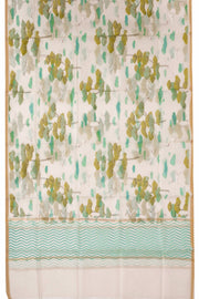 Green Chanderi Silk Cotton 2 Piece Salwar Suit Material 10075391