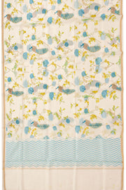 Blue Chanderi Silk Cotton 2 Piece Salwar Suit Material 10075393