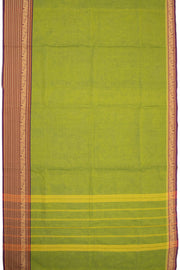 Green Handloom Chettinad Cotton Saree 10075801