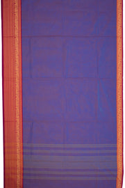 Purple Handloom Chettinad Cotton Saree 10075802