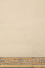 Off White Printed Chanderi Silk Cotton Saree - Avishya