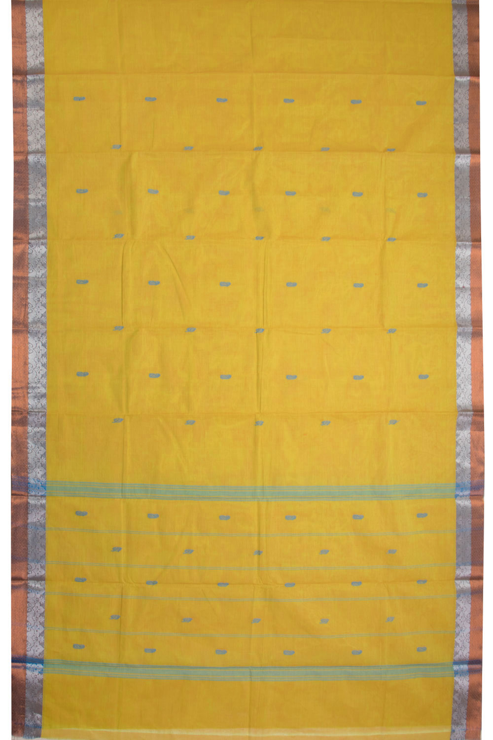 Lemon Yellow Handloom Chettinad Cotton Saree 10070021- Avishya