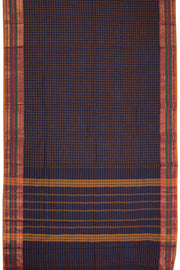 Indigo Blue Handloom Chettinad Cotton Saree 10070031 - Avishya