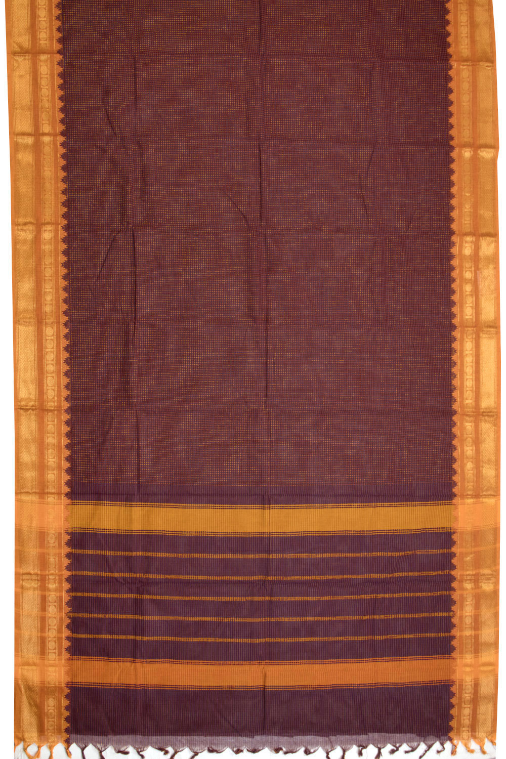 Maroon Handloom Kanchi Cotton 10070038 - Avishya