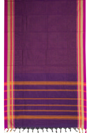 Purple Handloom Chettinad Cotton Saree 10072638