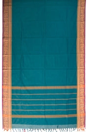 Green Handloom Chettinad Cotton Saree 10072678